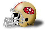 Il casco dei 49ers dal 1964 al 1995